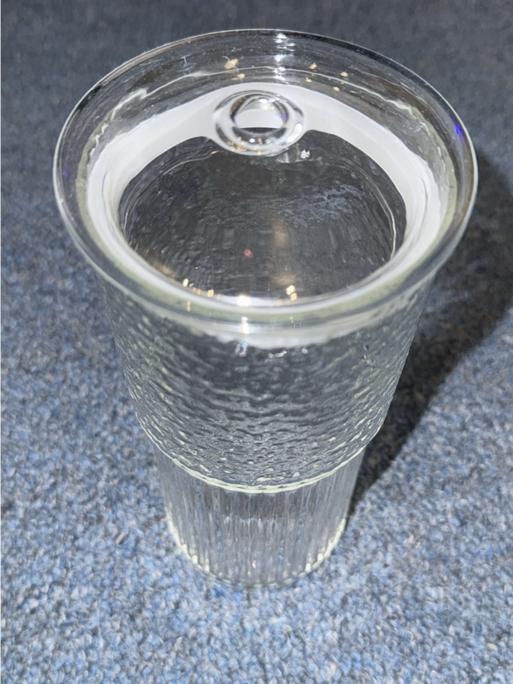 Clear Textured Glass Tumbler - Versatile Home Dining Glassware